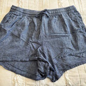 Old Navy Woman's 2X Chambray Drawstring Short